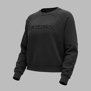 🚺 XS/S US — lululemon Scuba Oversized Pullover *Wordmark [BLACK] LW3JAIS